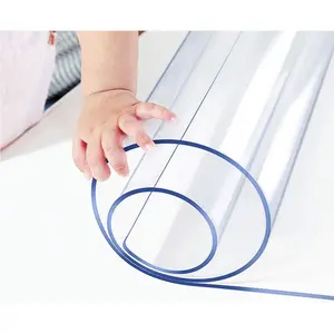 14x24 in Clear PVC Transparent Office Desk Blotter Mat Anti Scratch Waterproof Easy Clean Table Protector Cover Pad