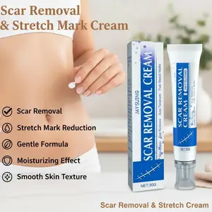 Jaysuing Scar Removal & Stretch Marks Treatment Cream - Gentle, Moisturizing, Smoothing Daily Body Cream for Fine, Silky, Refreshing Skin