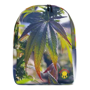 Cannabis Leaf Backpack - Purple Camouflage