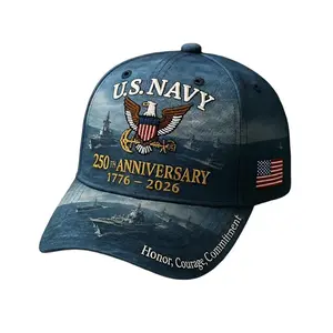 U.S. Navy 250th Anniversary Commemorative Indigo Denim Trucker Hat