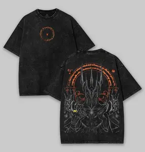 Lord of the rings Retro Vintage Menswear Gift movie fans Top Apparel Classic Cotton designer shirts, graphic tees, men gifts, ,Graphic Streetwear T-shirt Fabric Seamless Cropped Rhinestone T-Shirt shirts  men