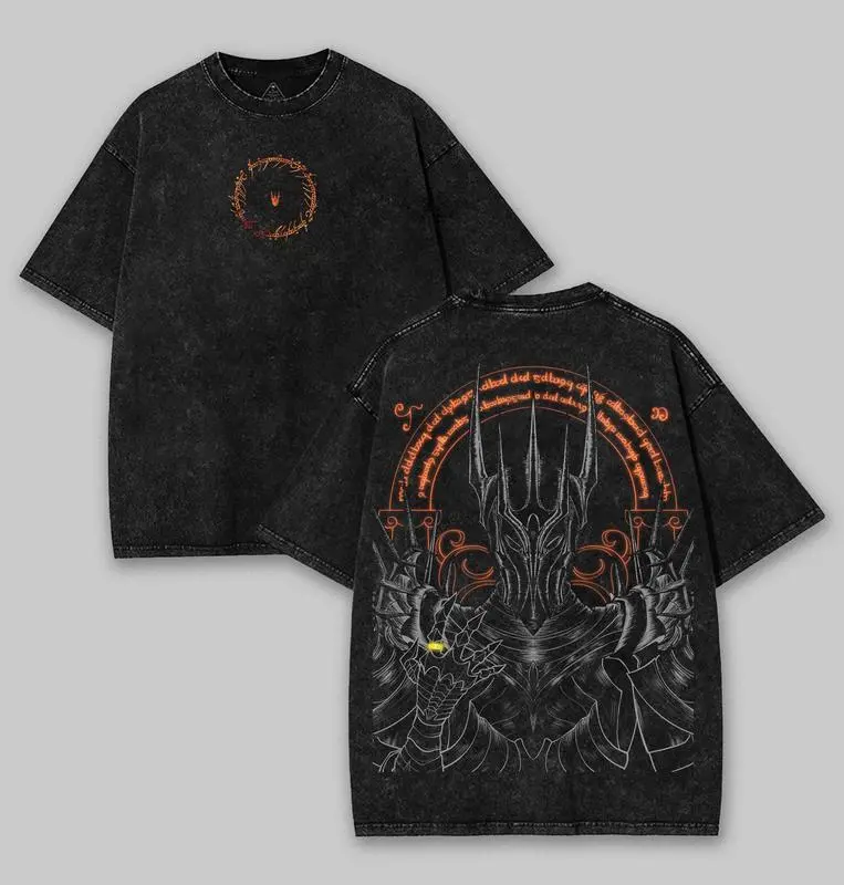 Lord of the rings Retro Vintage Menswear Gift movie fans Top Apparel Classic Cotton designer shirts, graphic tees, men gifts, ,Graphic Streetwear T-shirt Fabric Seamless Cropped Rhinestone T-Shirt shirts  men