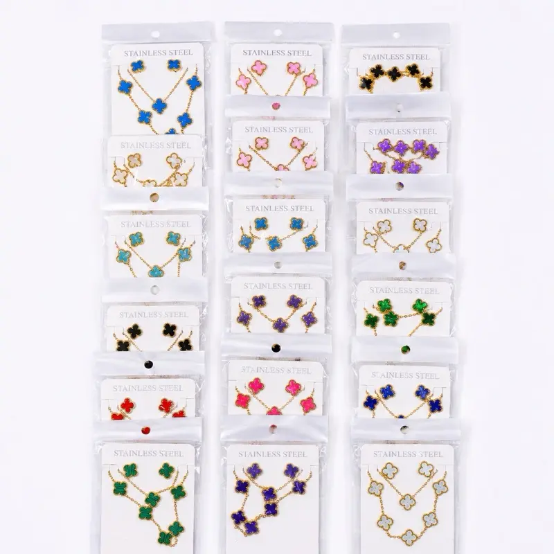 An gwo 12 sets 4 leafs jewelry An gwo 12 sets 4 leafs jewelry