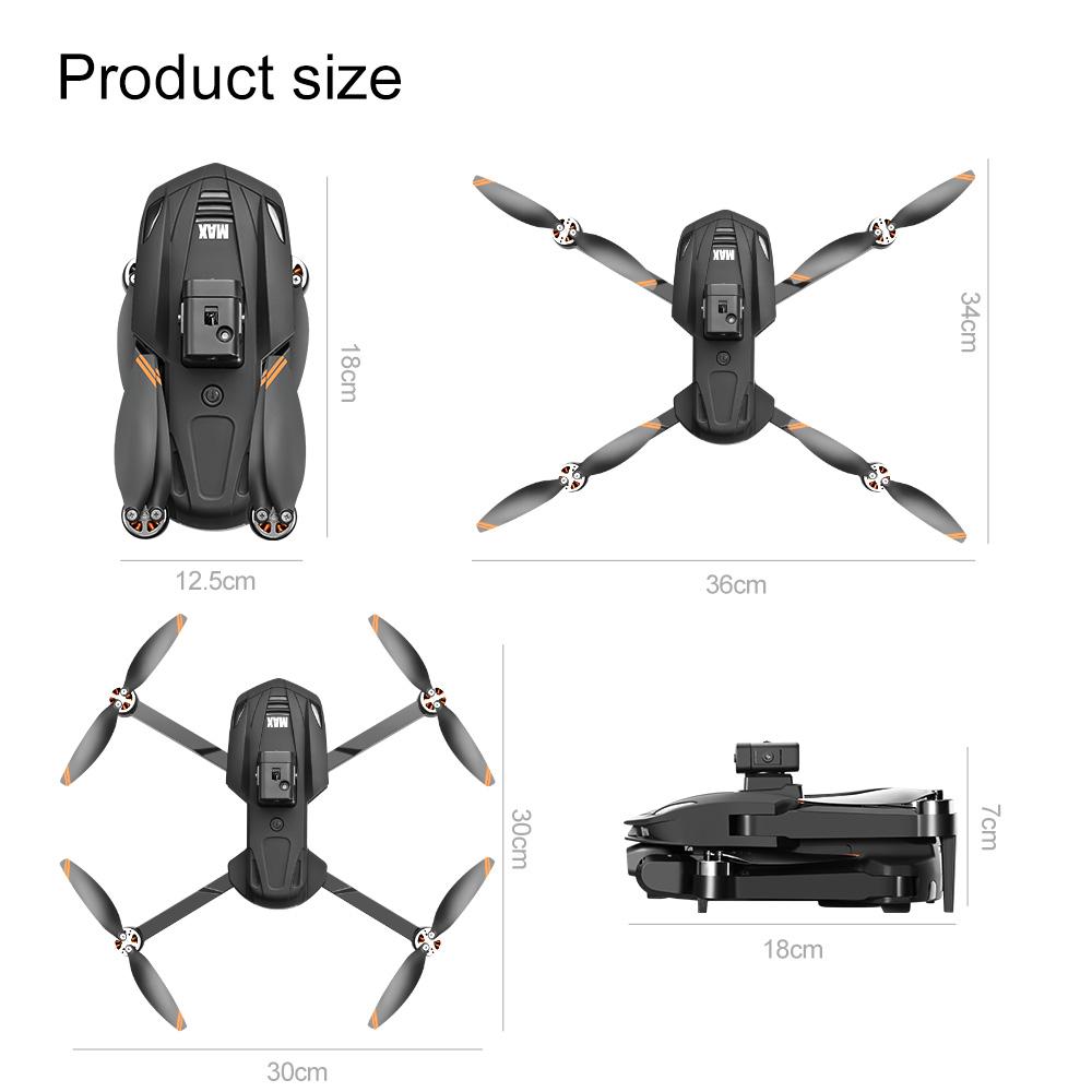 2026 Upgraded 360° Outdoor Obstacle Avoidance,Drones with camera 4.5" LCD Remote for Adults , Less Than 249g Mini GPS Drone for Beginners ,  Brushless Motor, 5G WiFi, Auto Return, 3 Batteries, Ideal Gift (Black )