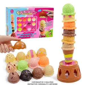 Ice Cream Stacking Toy Parent-Child Interactive Party Game Ice Cream Stacking High-Rise Stacking Game