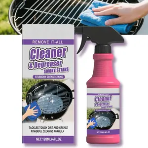 Fast-Acting Heavy-Duty Grill Degreaser Spray, Kitchen Appliance Cleaner Spray, Away Baked-On Grease, Char & Food In Minutes, Professional Strength, Shake, Point & Spray, No Scraping（1pcs,4.23oz）