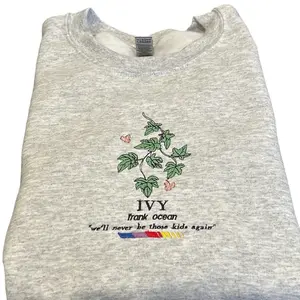 “IVY” Frank Ocean Embroidered Crewneck Sweater