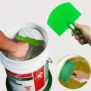Plastic curved bucket shovel, plastic curved putty knife shovel, plastic curved joint filling knife, curved design multifunctional hand tool for filling drywall joints, scraping paint, shoveling dirt