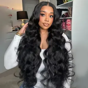 【Upgrade】ROZILO Drawstring Wig  13x6 HD Lace Front Wigs Human Hair Wig Ear to Ear HD Transparent Lace Skin Melted Brazilian Body wave 180 Density Ready to Wear Wigs For Women