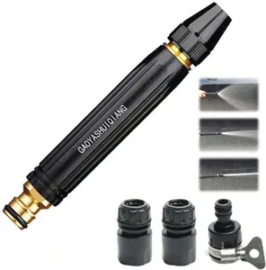 Heavy Duty Adjustable Twist Hose Nozzle Jet Sweeper Nozzle, Adjustable Metal Nozzle Garden Hose Sprinkler, Powerful High-Pressure Home Car Wash & Garden Sprayer  (Dimensions carefully The diameter of the connecting water pipe is relatively small.）