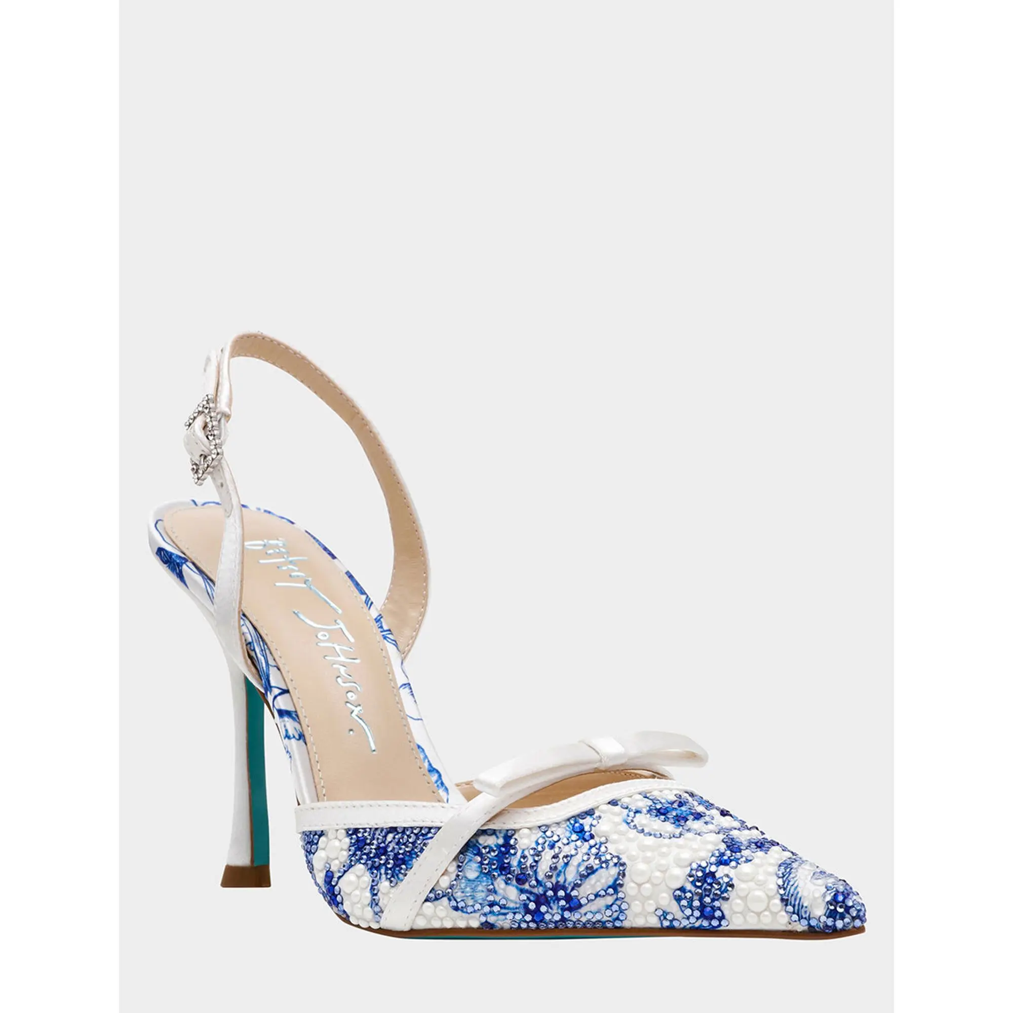 BETSEY JOHNSON WOMEN’’S Pale Blue FLORAL WRISTWATCH FLOWERS RHINESTONES New in B Betsey Johnson ROZA WHITE/BLUE FLORAL - TikTok Shop main image 2
