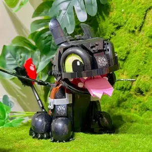 784PCS Classic Anime Movie Series Cute Dragon Pet Animal Series Building Blocks DIY Assembly Model Bricks Home Decoration Toys Suitable for Children's Birthday and Christmas Gifts Comes with Paper