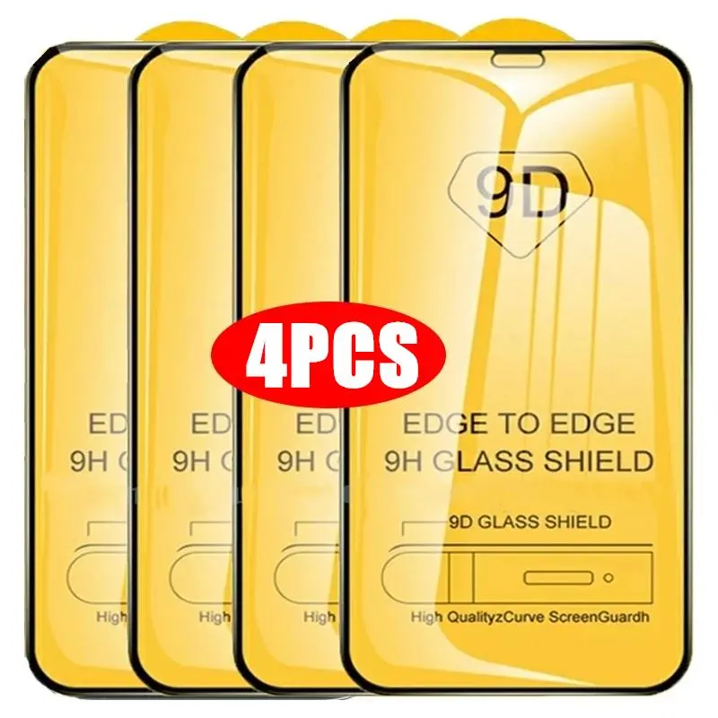 1-4Pcs 9D Screen Protector For Samsung S25 Ultra S24 S23 S22 Plus S21 S20 FE M56 M55 M54 M53 M52 M51 M32 M31S M21 Tempered Glass