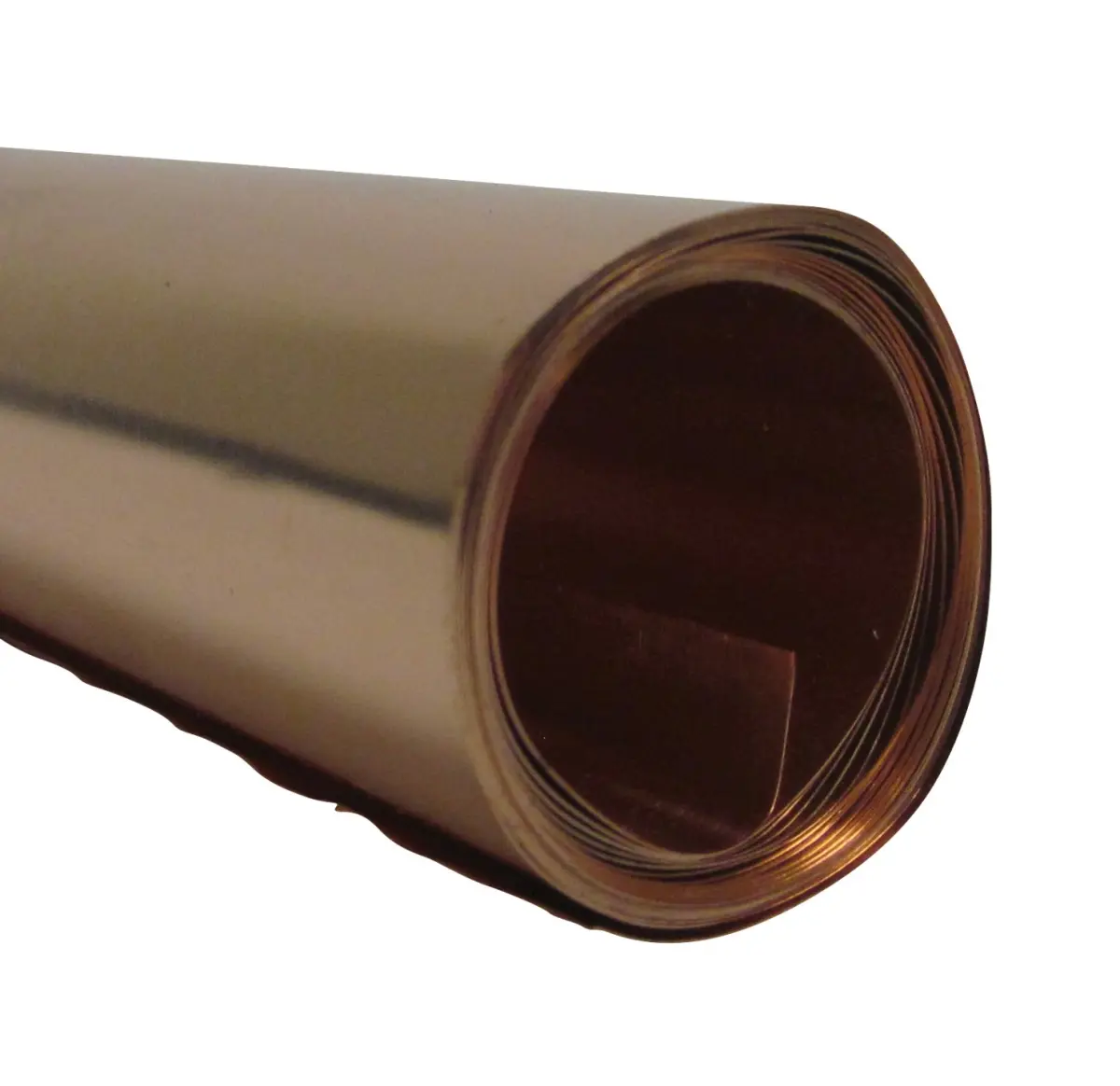 St. Louis Crafts Pliable Disposable Copper Metal Foil Roll - 36-Gauge, 12 in x 5 ft, Excellent Pliability, Cut with Household Scissors, Facing for Kitchen Cookware Disposable Cookware Applications