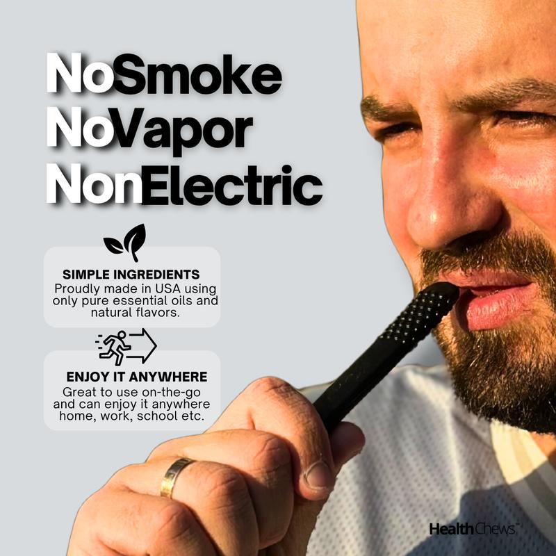 Chewable Breather PuffBars Aromatherapy Essential Oil 3-Pack Sampler with Refills Craving Puffer Relief Help for Quitting Bad Habits Essential Oil to Quit Vaping and Quit Smoking Naturally