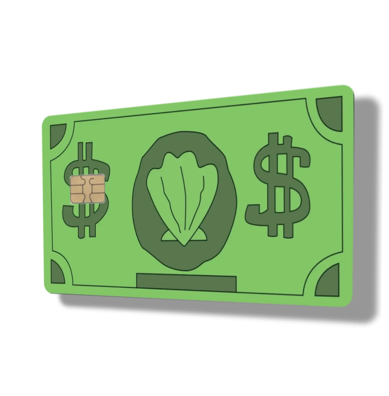 Bikini Bottom Dollar Meme Debit Card or Credit Card Sticker