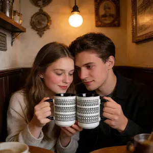 Hidden Message Coffee Mug,F This S Mug,15 OZ Ceramic Cup,Funny Coffee Mugs For Women Men,Funny Birthday/White Elephant Gifts for Adults,Office Gag Gift for Coworkers, Valentines Gifts for Him