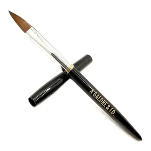 BLACK | Crimped PURE Kolinsky ACRYLIC BRUSH