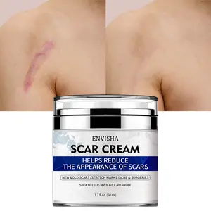 Scar Removal Cream, Remove New and Old Scars, Rich in Vitamin E, Shea Butter and Other Ingredients, to Help Reduce the Appearance of Scars, Fade Scars 1.7 fl.oz