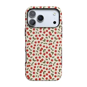 Casely iPhone 17 Pro Max Case | Cherry on Top | Red Cherries | Bold Protective Design | Compatible with MagSafe