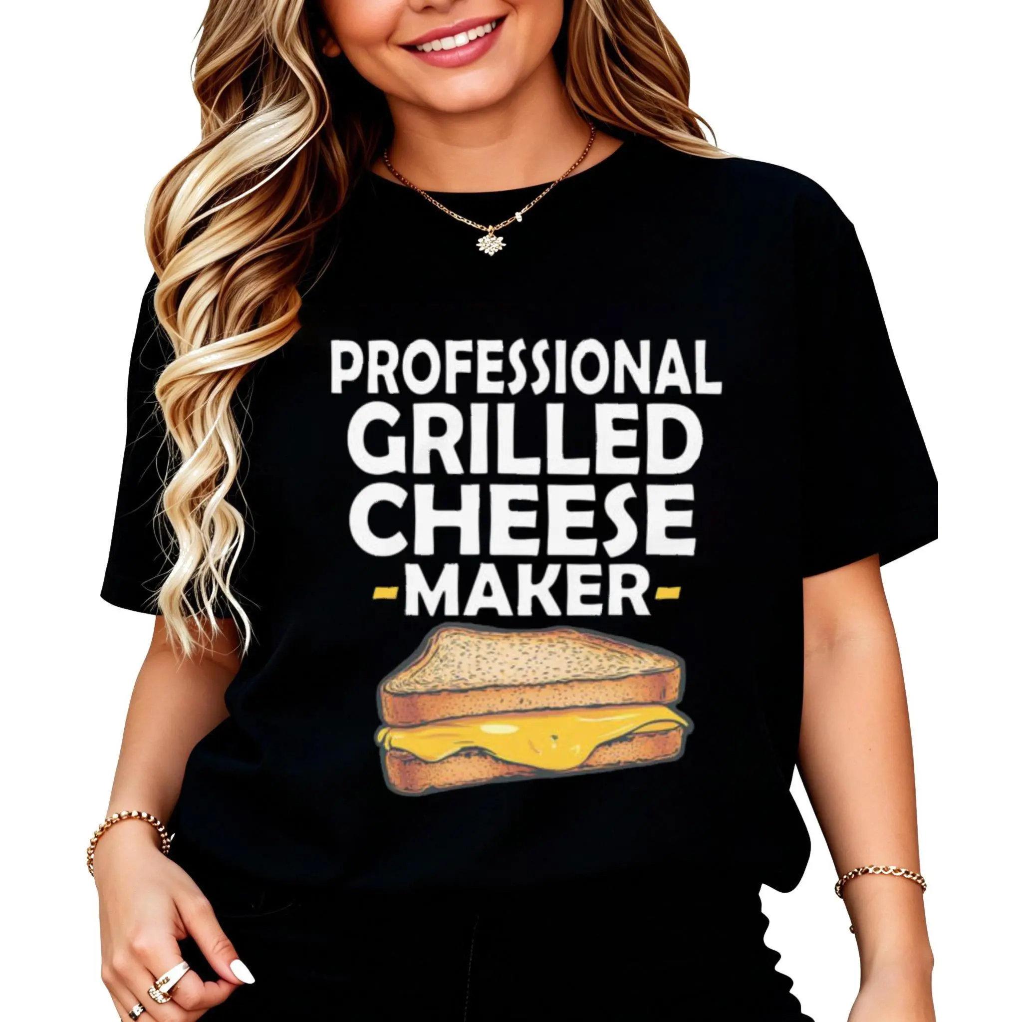 100% Cotton Professional Grilled Cheese Maker T-Shirt Women Men Unisex Clothing Streetwear
