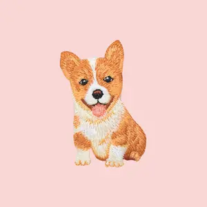 Corgi Puppy Iron-On Patch