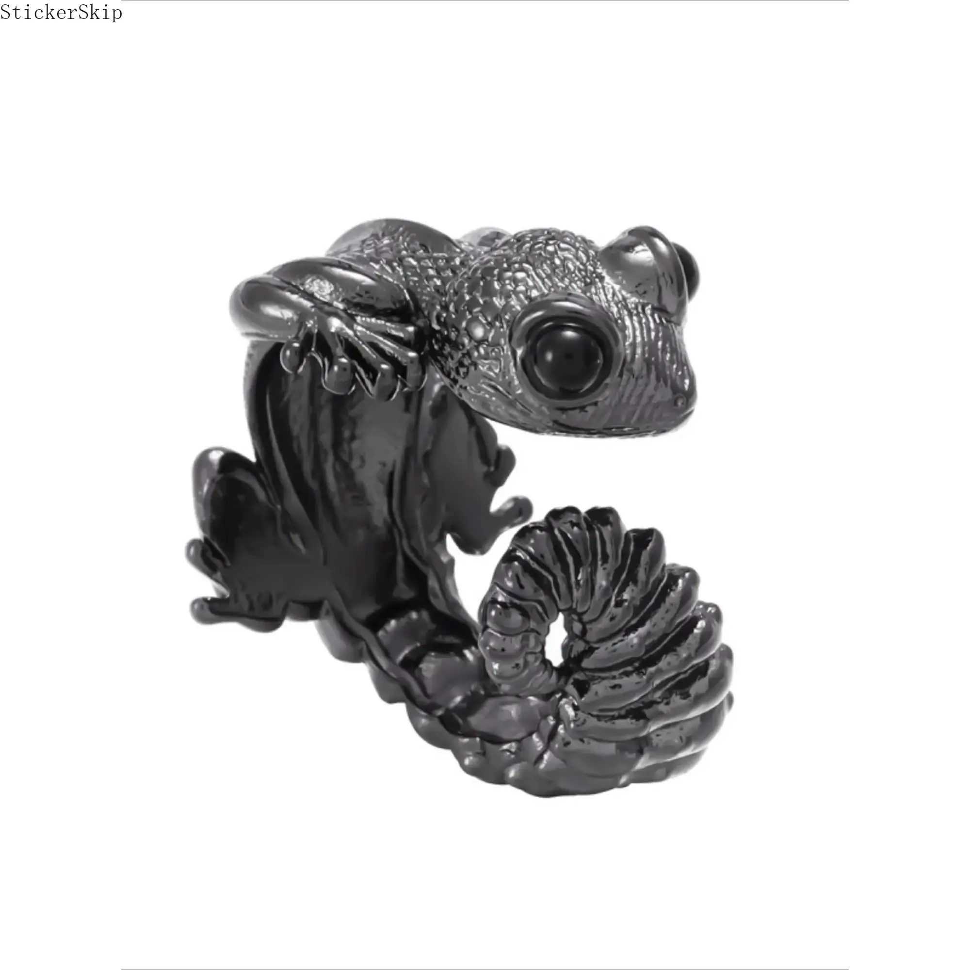 2026 Vintage Lizard Gecko Ring – 3D Animal Adjustable Open Ring for Women & Men, Punk Gothic Statement Jewelry, Cute Reptile Design Ring for Daily Wear, Party, Halloween & Gift