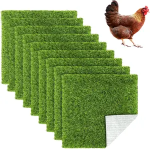 9 Pack Chicken Nesting Pads Reusable Nesting Box Liners Pads Washable Chicken Coop Laying Mats for Chicken Eggs Rabbit Hutch Durable TPU Material (13*13)