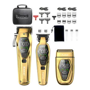 Professional Hair Clipper & Shaver & Accessories Set, 1 Box Rechargeable Hair Trimmer Kit, Hair Cutting Kit for Men, Great for Stylists Barber Salon Home Use