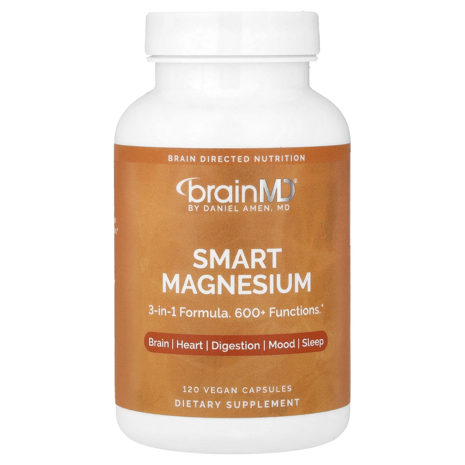 BrainMD Smart Magnesium, 120 Vegan Capsules (150 mg per Capsule)