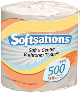 Nicole Home Collection Softsations 2-Ply Toilet Tissue, 500 Sheets