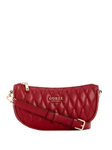 GUESS Female Valla Mini Top-Zip Shoulder Bag
