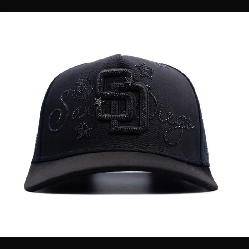 Cap “SDSan Diego”,”BiggBoss” Black/Silver,Premium.