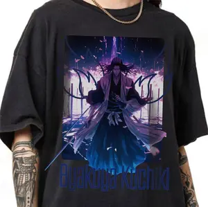 [Sale up to 30%] Byakuya Kuchiki Bleach Anime Manga Lovers Shirt, Graphic Japanese Vintage Special Anime T-shirt, Fan Gifts