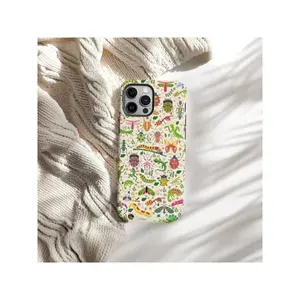 Bug Phone Case Colorful Insect Cover With Beetles Lizards Nature Art Cottagecore Forest Suitable For IPhone17/IPhone17 Air/IPhone17 Pro/IPhone17 Pro Max/16 Pro Max/15 Pro Max/14 Pro Max/13 Pro Max/12 Pro Max