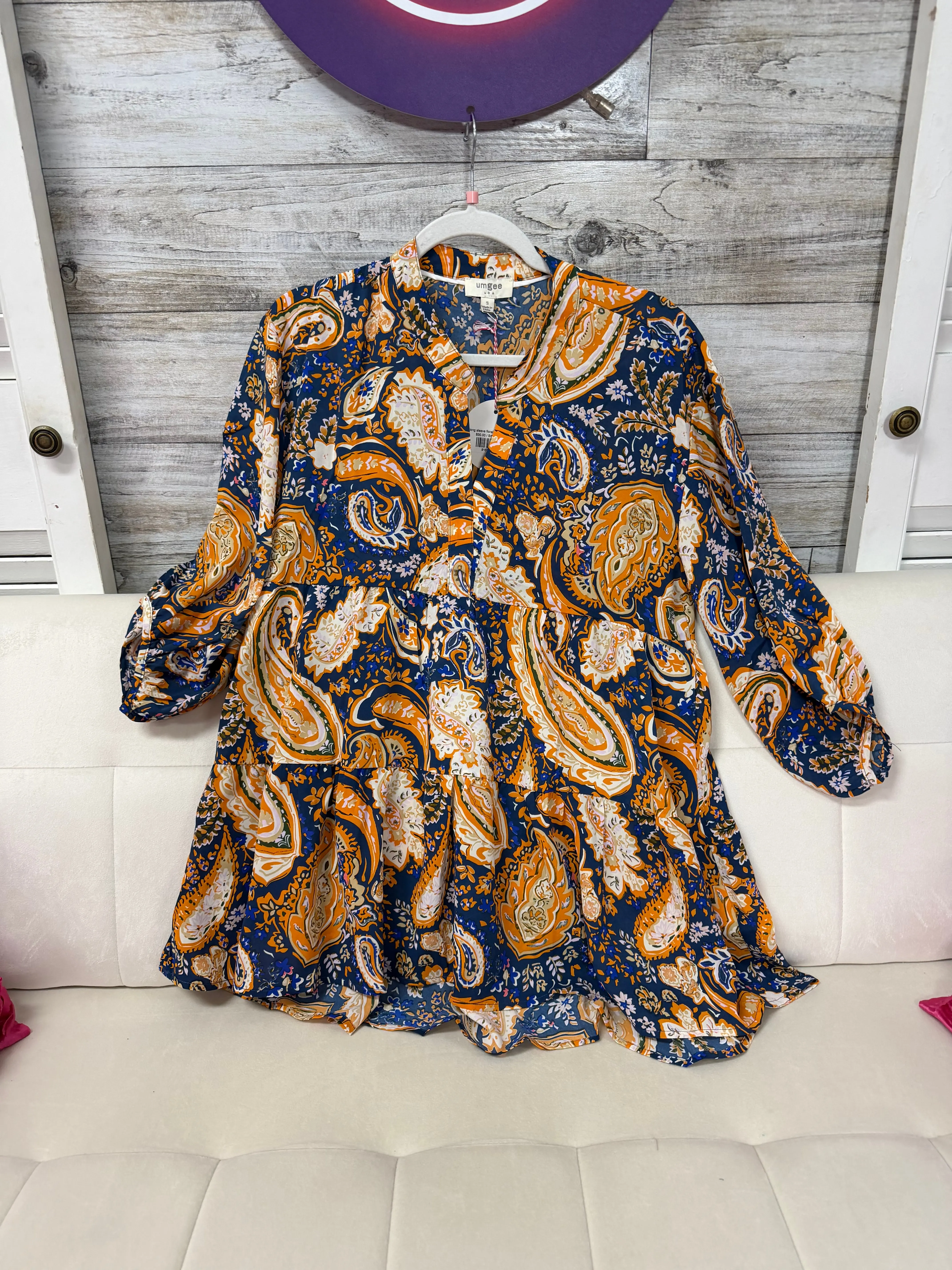 long sleeve floral print umgee