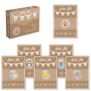 Party Hearty Baby Shower Games 33 Raffle Cards, Emoji Scratch Off Lottery Tickets, 3 Winners 5 Different Loser Card Designs, Gender Neutral, Silly Activity for Ice Breakers, Door Prizes, Favors, Kraft