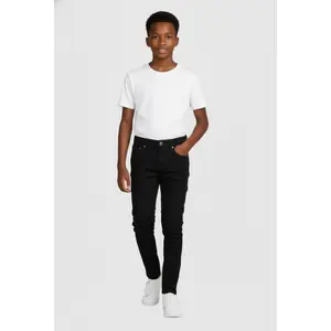 Boys Mid Rise Skinny Moto Jeans
