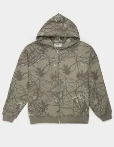 BROOKLYN CLOTH Mens Boxy Zip-Up Hoodie