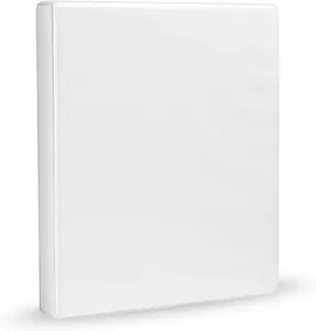 3-Ring Binder, 1-Inch, Customizable, with Pockets for Organization, White, 1-Pack