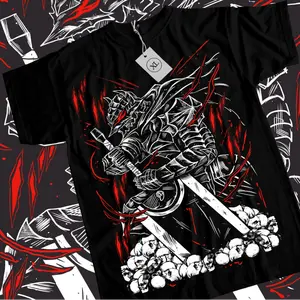 Berserk T-shirt Manga Strip Guts Berserker Armour Anime Black shirt ALL SIZES