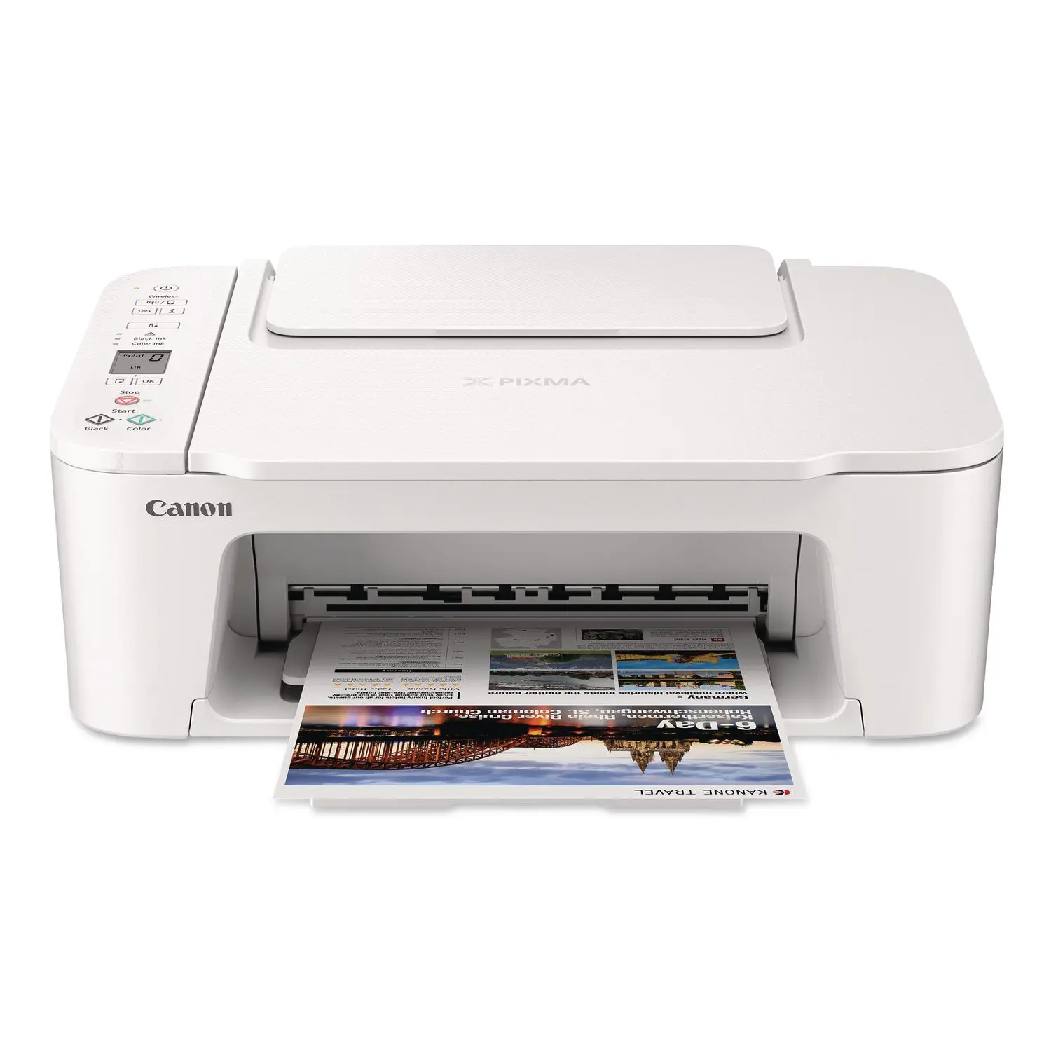Canon PIXMA TS3720 Wireless All-in-One Printer for Basic Home Printing, White