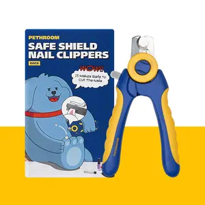 PETHROOM Safe Shield Nail Clippers with Transparent Guard & Nail File