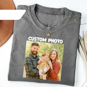 Custom Photo Shirt, Personalized T-Shirt, Custom Picture Tshirt, Your Photo Shirt, Family Picture Tee, Logo Image Shirts Gift