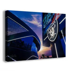 Las Vegas Raiders Football Decor, Allegiant Stadium Photograph Poster, NFL Man Cave, Dorm Room & Office Wall Art
