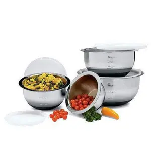 212 MAIN StarCrafts 82082 Multi-Size Anti-Slip Deep Shape Stainless Steel Bowls - 8-Piece Mixing Set for Food, Tableware (Toys & Hobbies, DIY, Pottery & Ceramics Use)