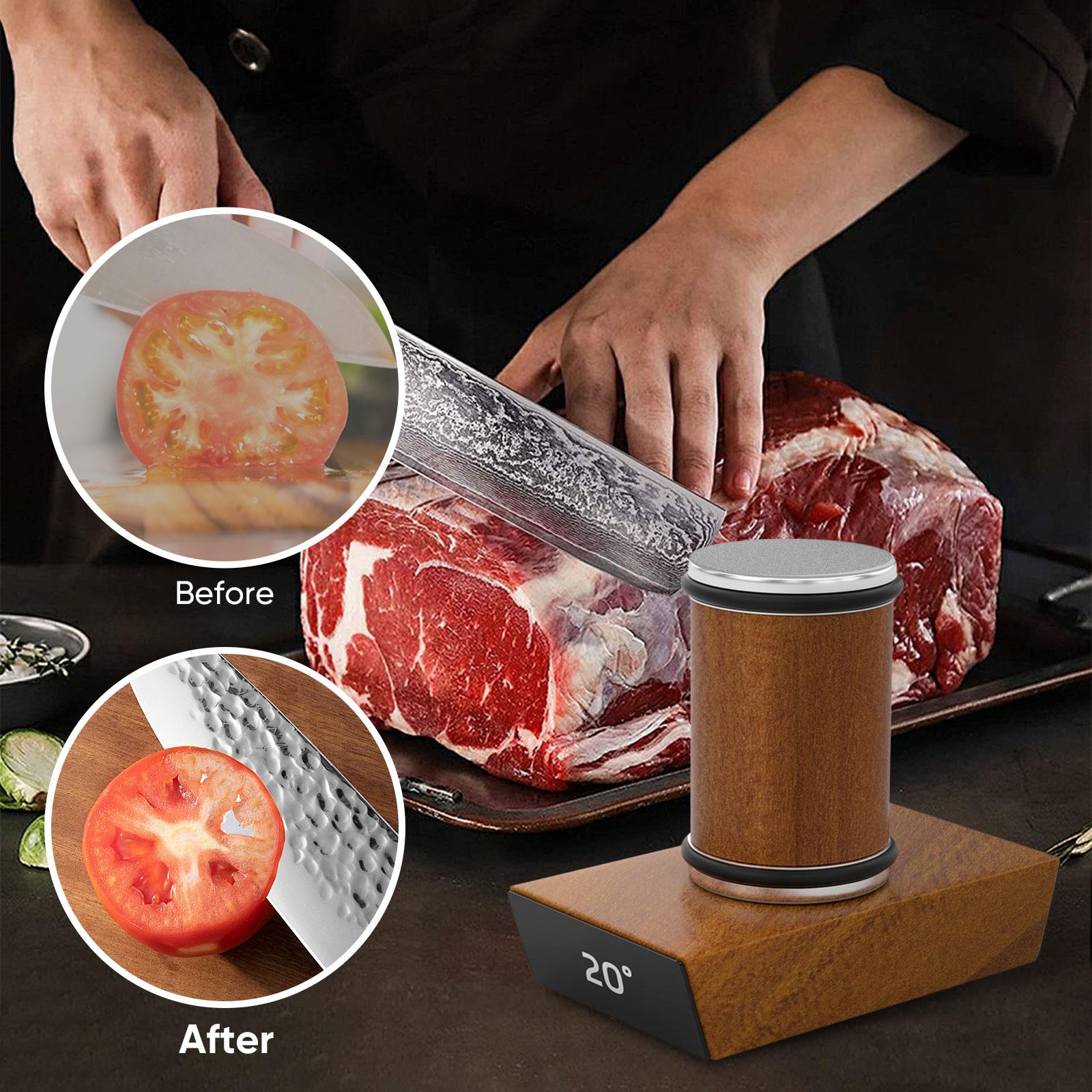 Sharpening Tool with Rotating Blade Set Adjustable 15° & 20° Angles for Any Steel Hardness Perfect Gift for Friends Relatives Carnival Halloween Christmas