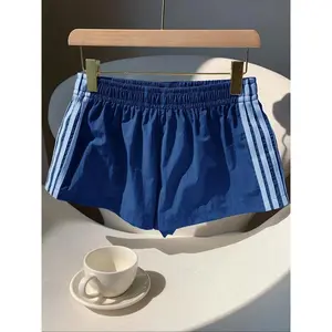 Side striped deep sports shorts, lightweight shorts, breathable quick drying casual running sportswear, simple multi-functional design for men and womenRAIMENTRY