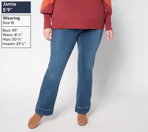 Belle by Kim Gravel Petite TripleLuxe Denim Boot Cut Jean