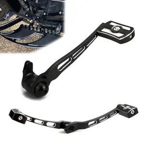 Ness Edge Cut Brake Arm Kit Shift Lever with Shifter Pegs for Harley Touring Street Glide Road King 2008-2013 Billet Aluminum CNC Machined Upgrade